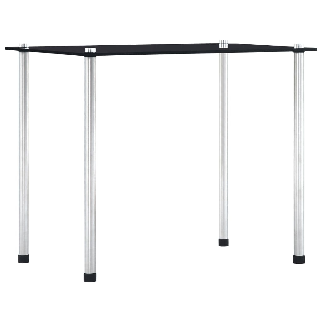 VidaXL 3-delige Tafeltjesset gehard glas zwart