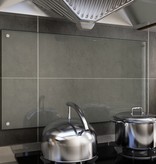 VidaXL Spatscherm keuken 90x50 cm gehard glas transparant