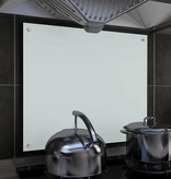 vidaXL Spatscherm keuken 70x60 cm gehard glas wit