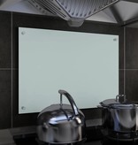 vidaXL Spatscherm keuken 70x50 cm gehard glas wit
