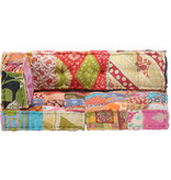 VidaXL Poef stof patchwork