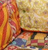 VidaXL Poef stof patchwork