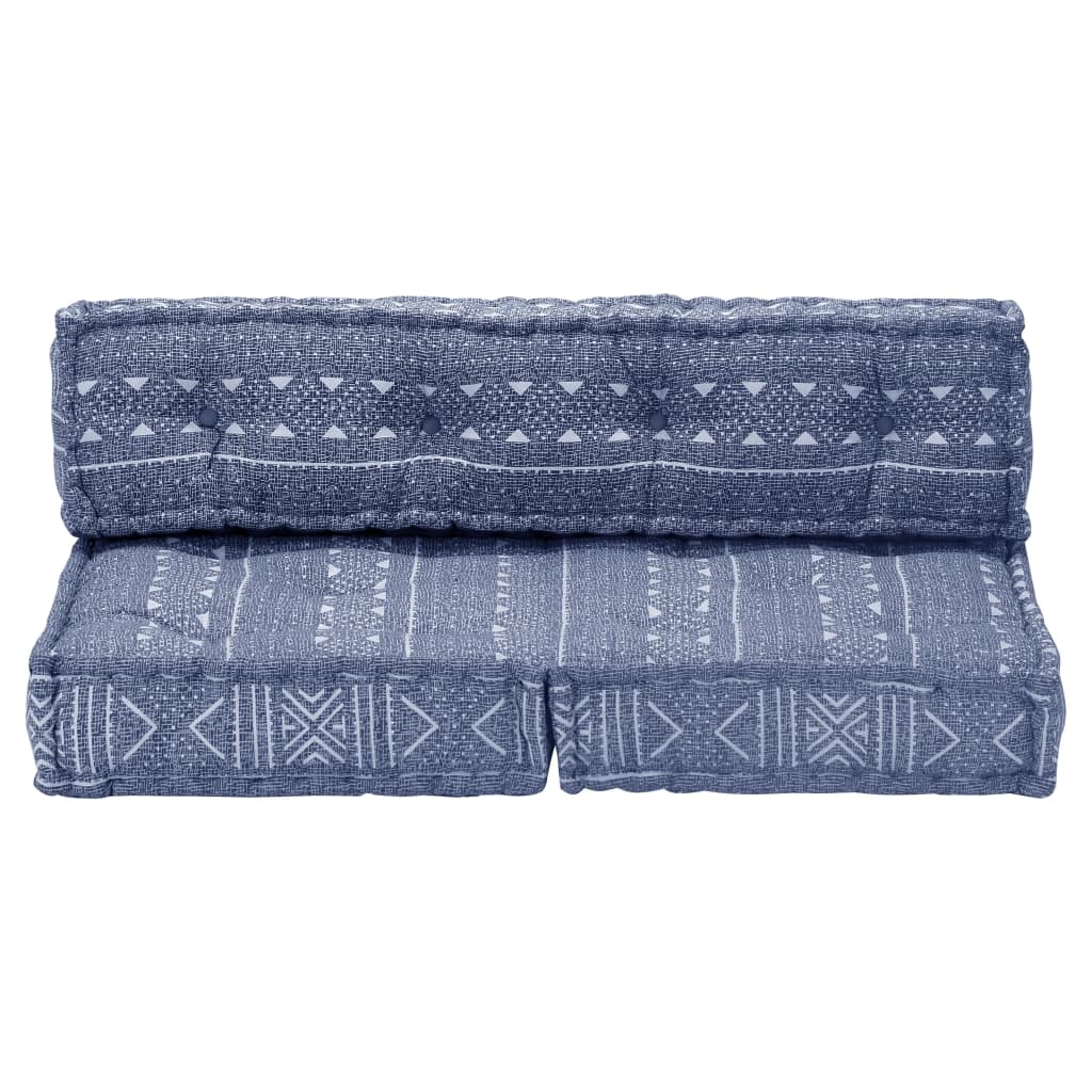 VidaXL Poef stof indigo