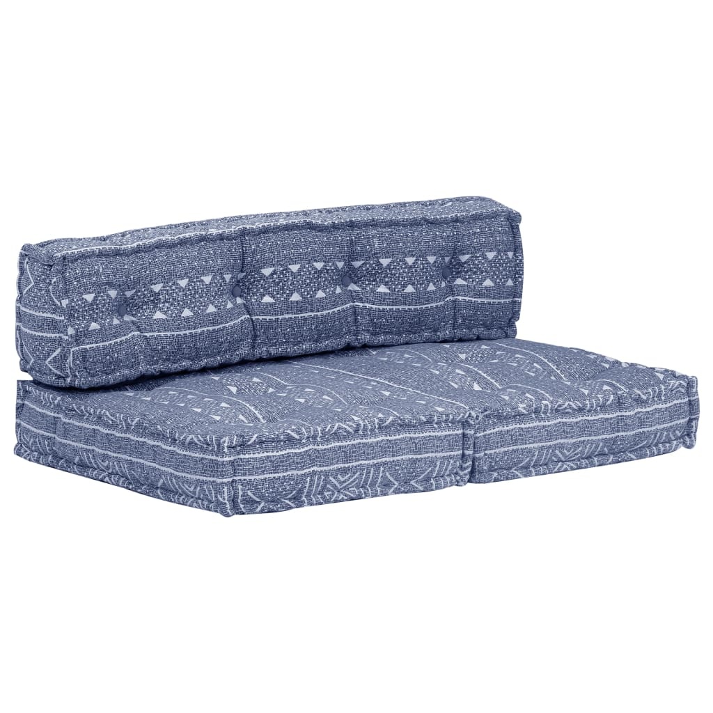 VidaXL Poef stof indigo