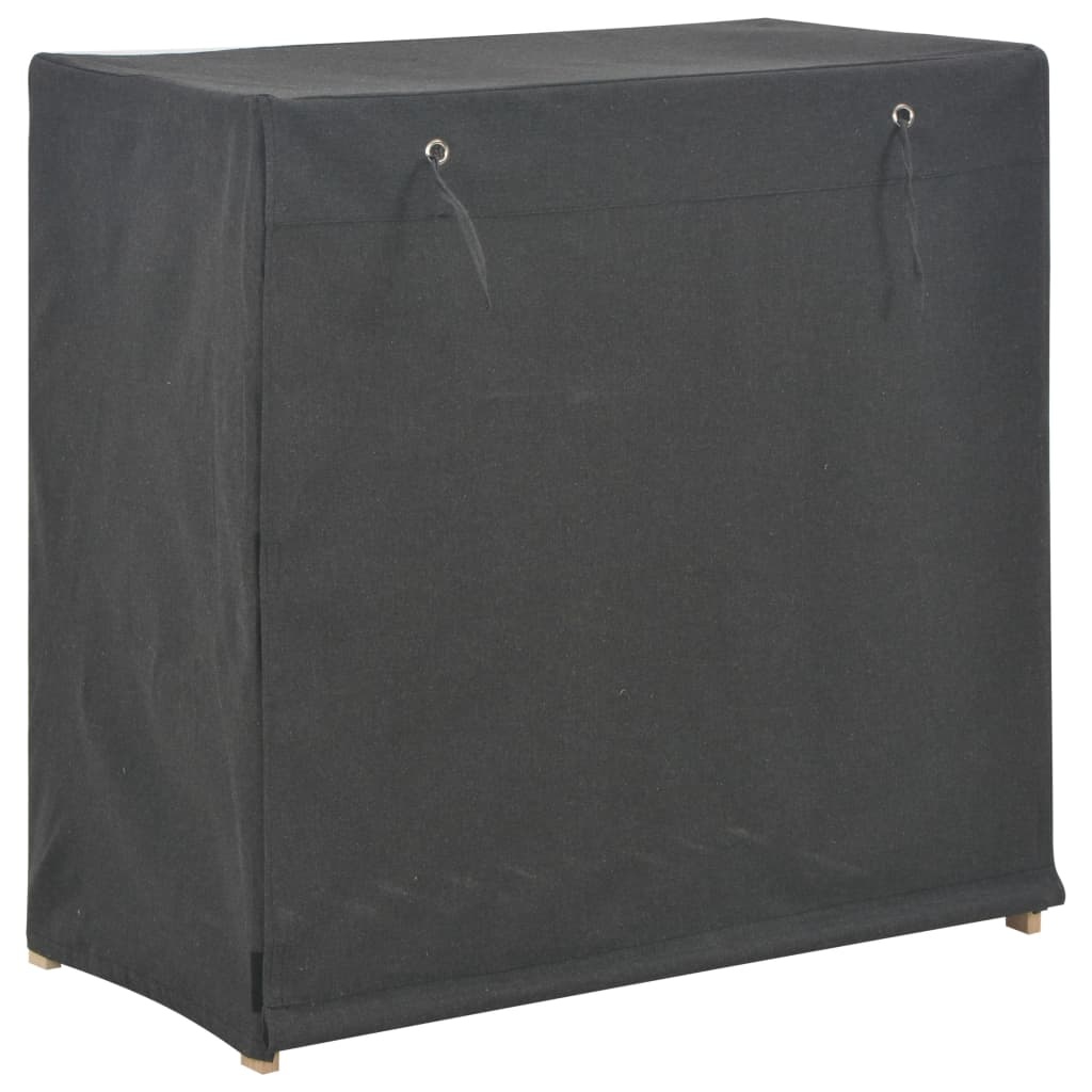 VidaXL Schoenenkast met hoes 79x40x80 cm stof grijs