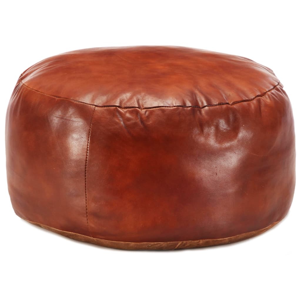 VidaXL Poef 60x30 cm echt geitenleer tan
