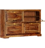 VidaXL Schoenenkast 140x35x90 cm massief sheeshamhout