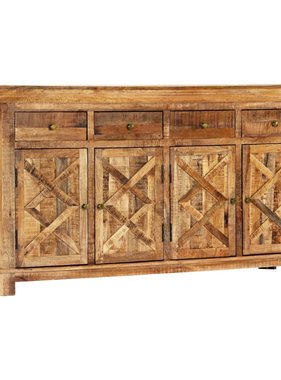 VidaXL Dressoir met 4 lades 160x40x85 cm massief mangohout