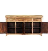 VidaXL Dressoir met 4 lades 160x40x85 cm massief mangohout