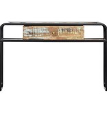 VidaXL Wandtafel 118x30x75 cm massief gerecycled hout