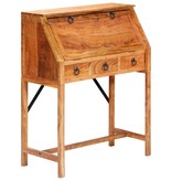 VidaXL Schrijftafel 90x40x107cm massief acaciahout