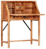 VidaXL Schrijftafel 90x40x107cm massief acaciahout