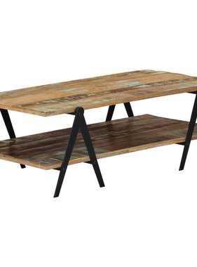 vidaXL Salontafel 115x60x40 cm massief gerecycled hout