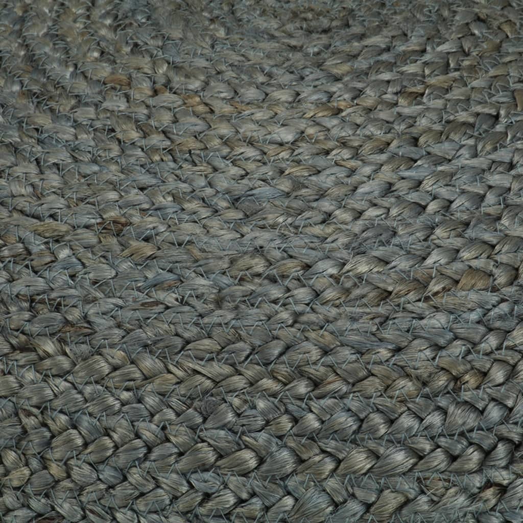 VidaXL Poef handgemaakt 45x30 cm jute olijfgroen