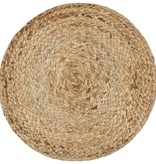 VidaXL Poef handgemaakt 40x45 cm jute olijfgroen