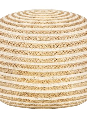 VidaXL Poef handgemaakt 45x30 cm jute