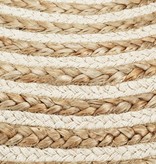 VidaXL Poef handgemaakt 45x30 cm jute