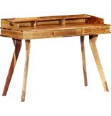VidaXL Schrijftafel 115x50x85 cm massief sheeshamhout