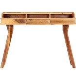 VidaXL Schrijftafel 115x50x85 cm massief sheeshamhout