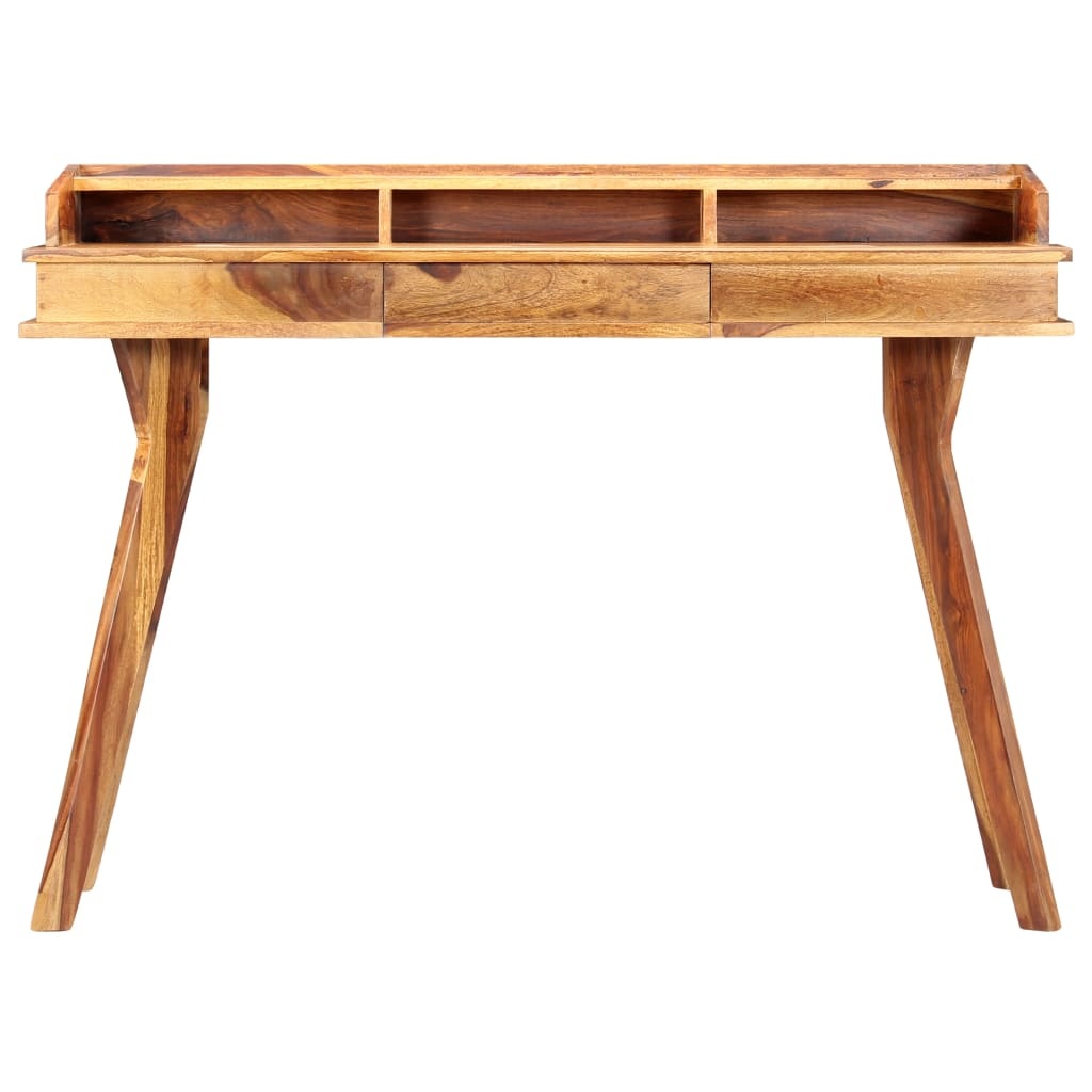 VidaXL Schrijftafel 115x50x85 cm massief sheeshamhout