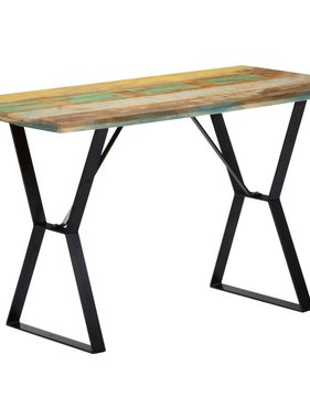 vidaXL Eettafel 120x60x76 cm massief gerecycled hout