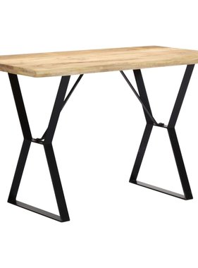 VidaXL Eettafel 120x60x76 cm massief mangohout
