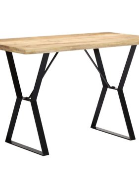 vidaXL Eettafel 120x60x76 cm massief mangohout