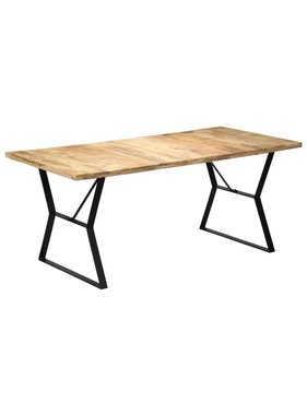 VidaXL Eettafel 180x90x76 cm massief mangohout