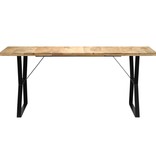 vidaXL Eettafel 180x90x76 cm massief mangohout