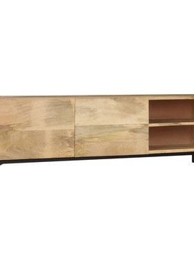 vidaXL Tv-meubel 145x30x41 cm massief mangohout