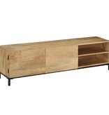 vidaXL Tv-meubel 145x30x41 cm massief mangohout