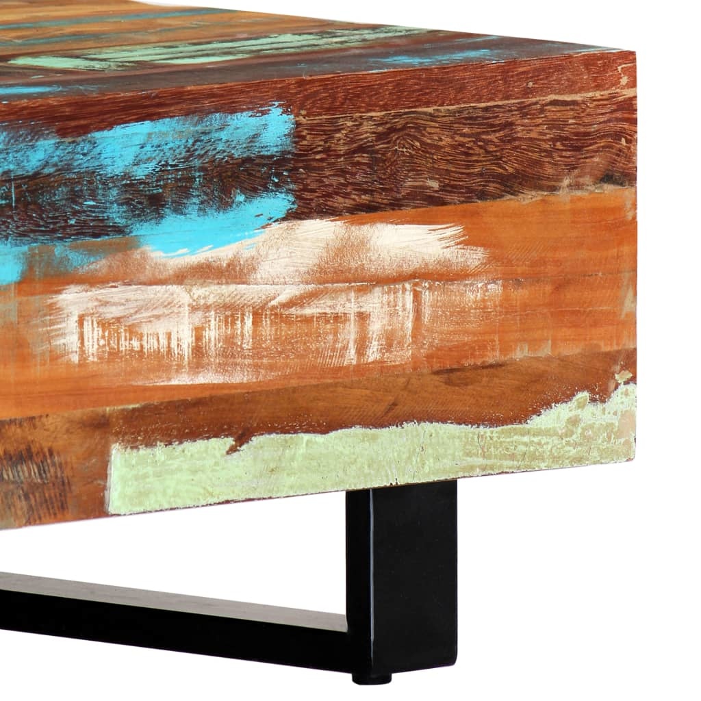 VidaXL Salontafel 120x50x30 cm massief gerecycled hout en staal