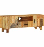 vidaXL Tv-meubel handgesneden 120x30x40 cm massief gerecycled hout