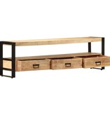 vidaXL Tv-meubel 150x30x45 cm massief mangohout