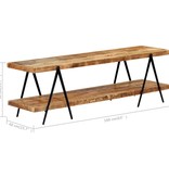 vidaXL Tv-meubel 160x40x50 cm massief mangohout