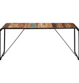 vidaXL Eettafel 180x90x76 cm massief gerecycled hout