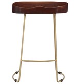 VidaXL Gavin barkrukken 2 st 46x38x52 cm massief mangohout