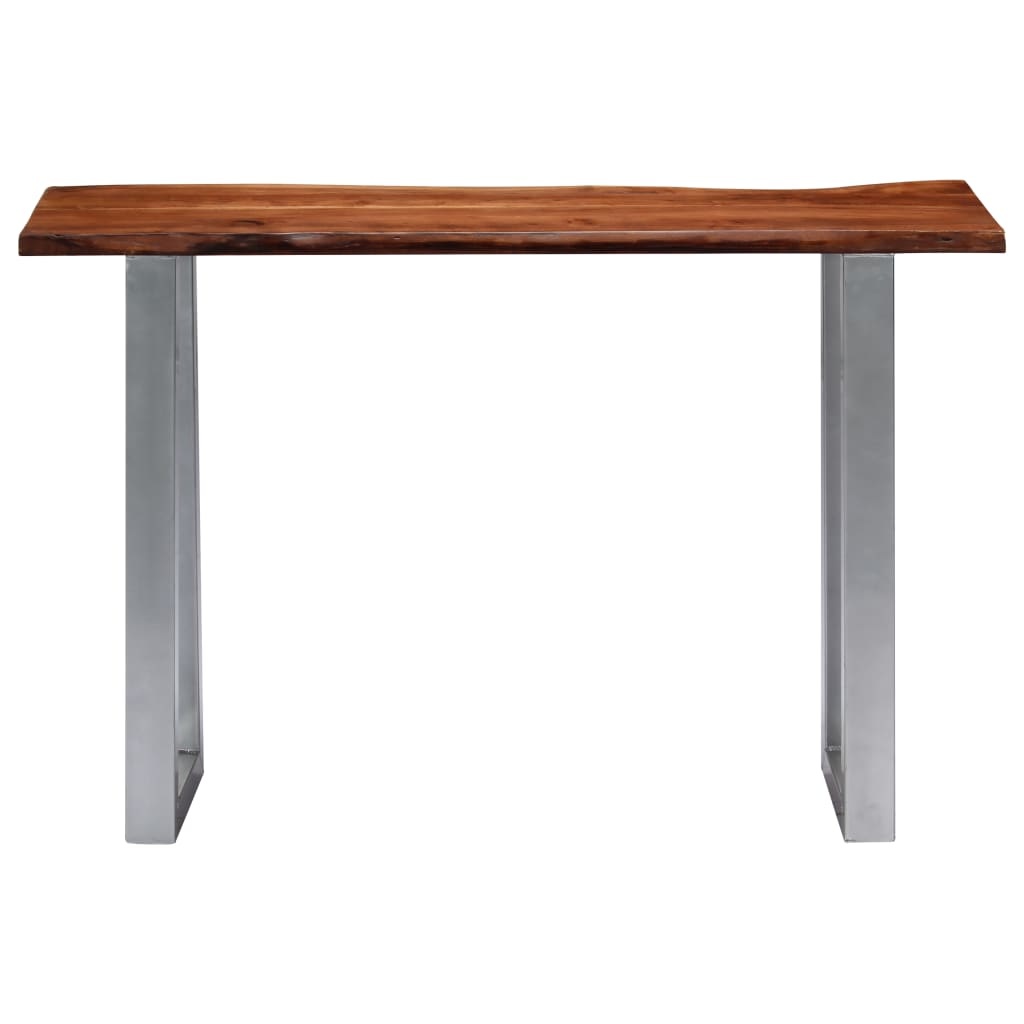 VidaXL Wandtafel 115x35x76 cm massief acaciahout en ijzer