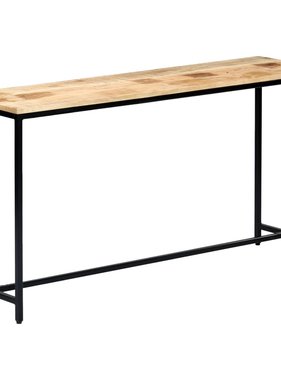 VidaXL Wandtafel 140x35x76 cm massief ruw mangohout