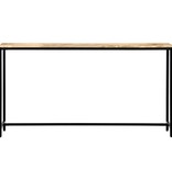 VidaXL Wandtafel 140x35x76 cm massief ruw mangohout
