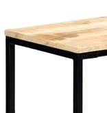 VidaXL Wandtafel 140x35x76 cm massief ruw mangohout
