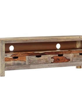 VidaXL TV-meubel 130x30x40 cm massief sheeshamhout