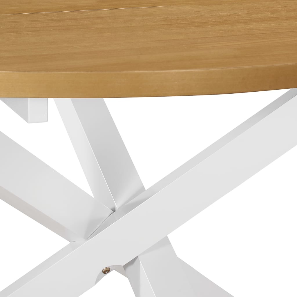 VidaXL Eettafel 120x75 cm MDF wit