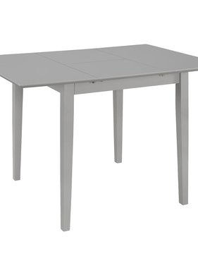 VidaXL Eettafel verlengbaar (80-120)x80x74 cm MDF grijs