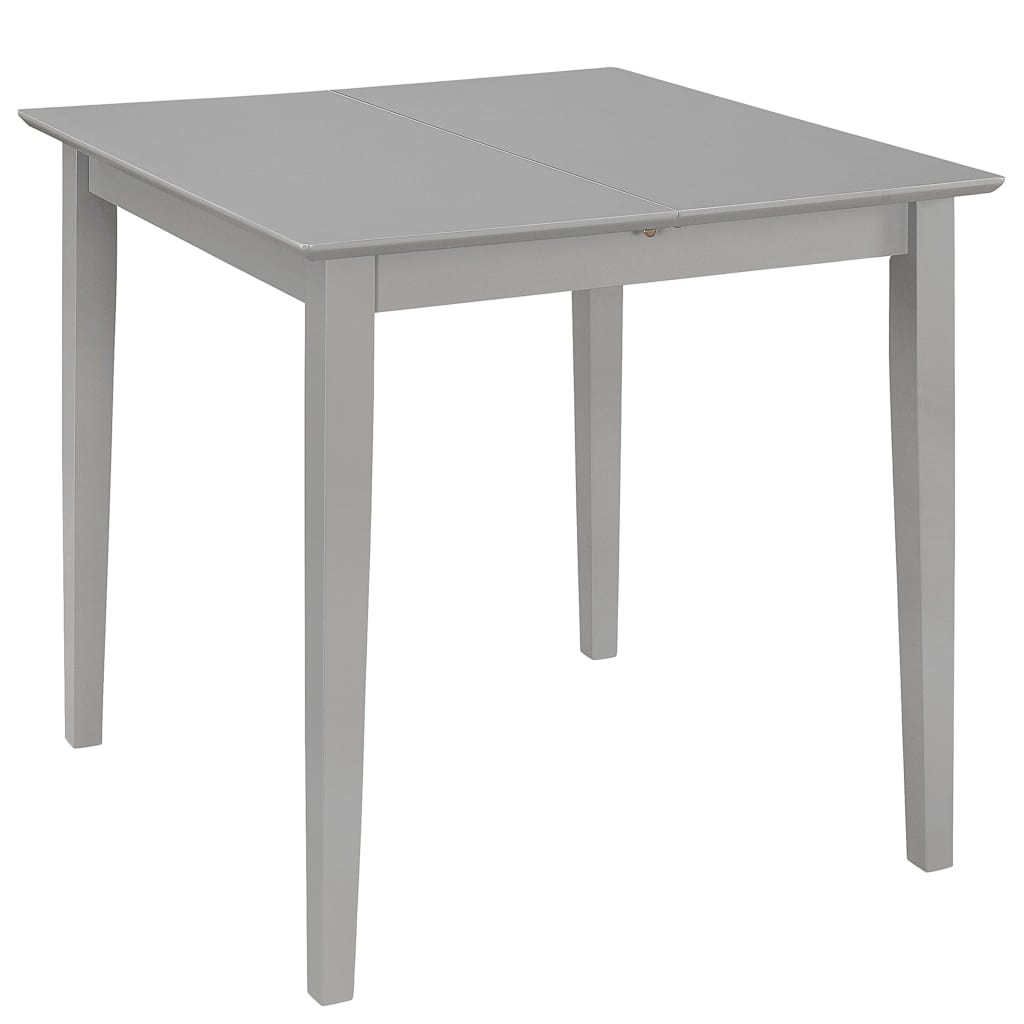VidaXL Eettafel verlengbaar (80-120)x80x74 cm MDF grijs