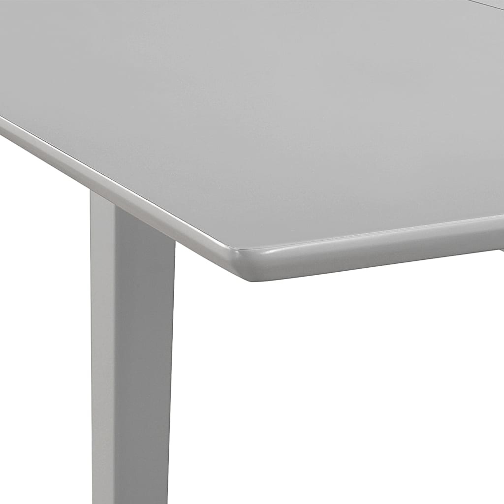 VidaXL Eettafel verlengbaar (80-120)x80x74 cm MDF grijs