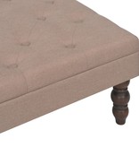 VidaXL Kruk 60x60x36 cm polyester bruin