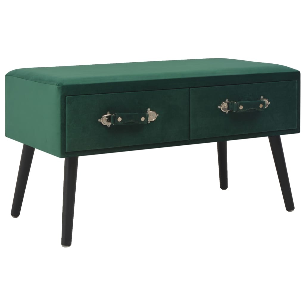 vidaXL Salontafel 80x40x46 cm fluweel groen