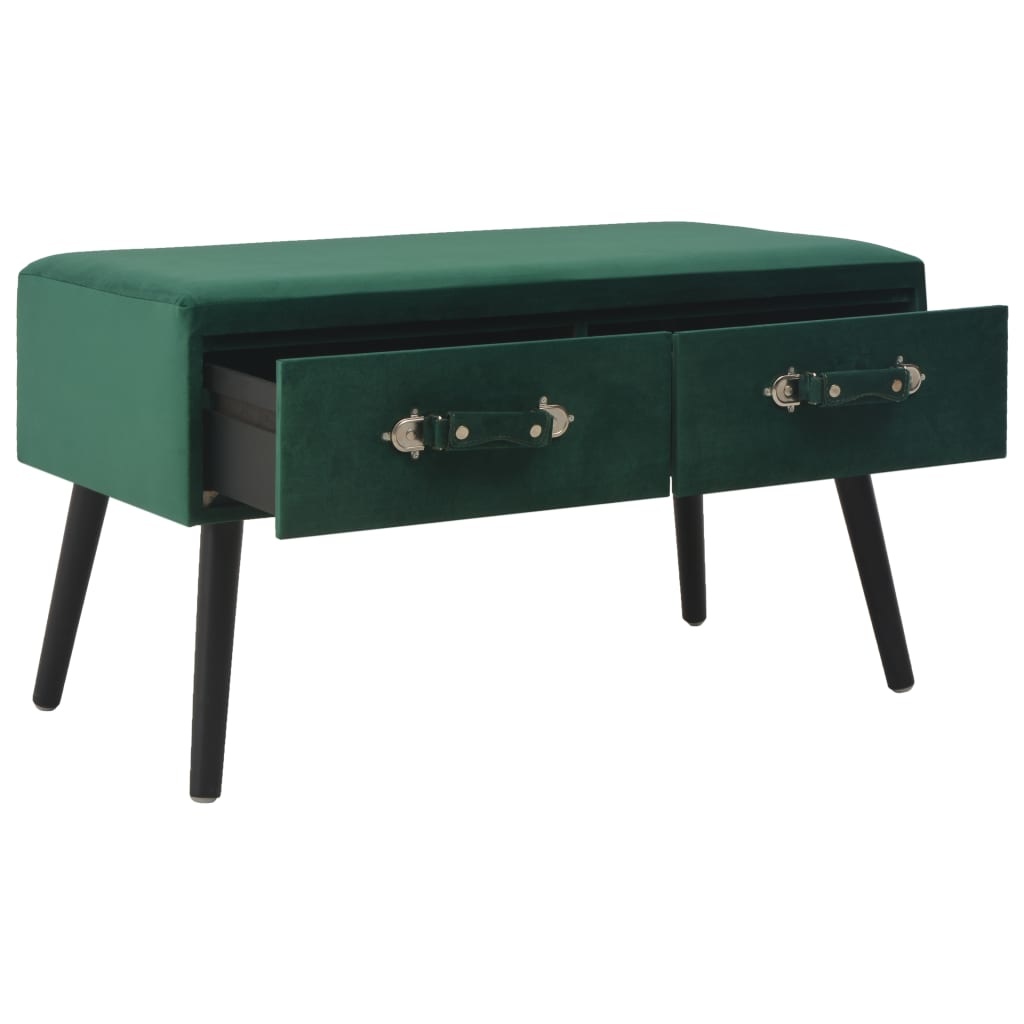 vidaXL Salontafel 80x40x46 cm fluweel groen