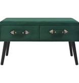 VidaXL Salontafel 80x40x46 cm fluweel groen